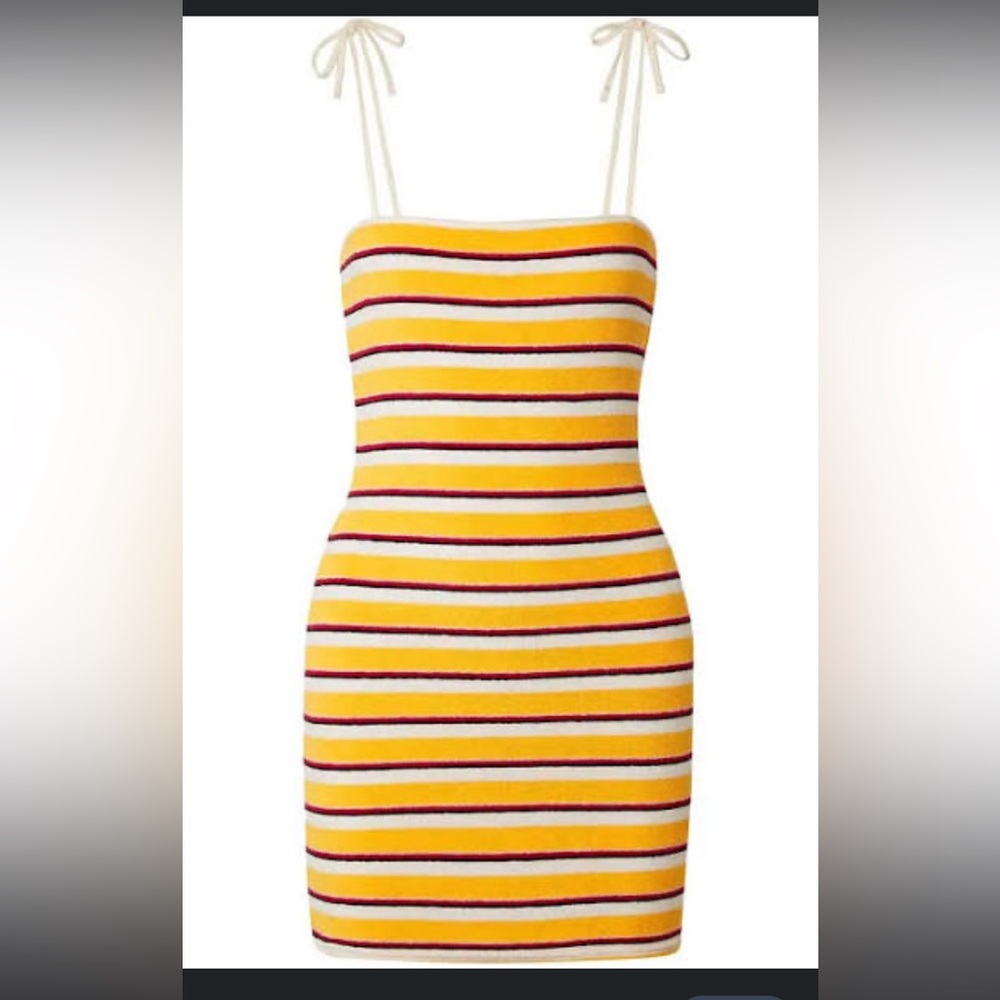 Solid & Striped Terry Striped Shift Dress Size Medium
